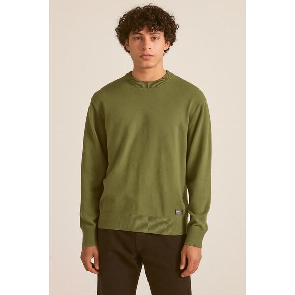 Vans Tacuba Solid Crewneck Sweater – Loden Green – Size S - Picture 3 of 7